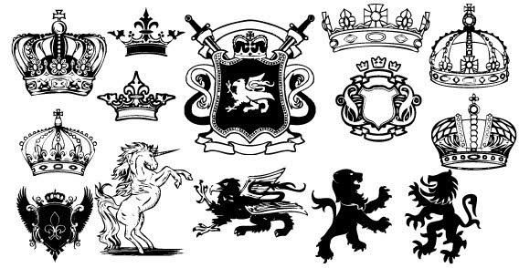 568x294 Unicorn, Lion Heraldic Coat Of Arms Vector Cool Things