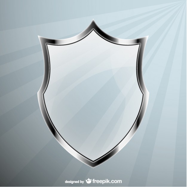 626x625 Glass Shield Vector Vector Free Download