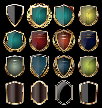 349x368 Golden Shield Icons Free Vector Download (25,369 Free Vector) For