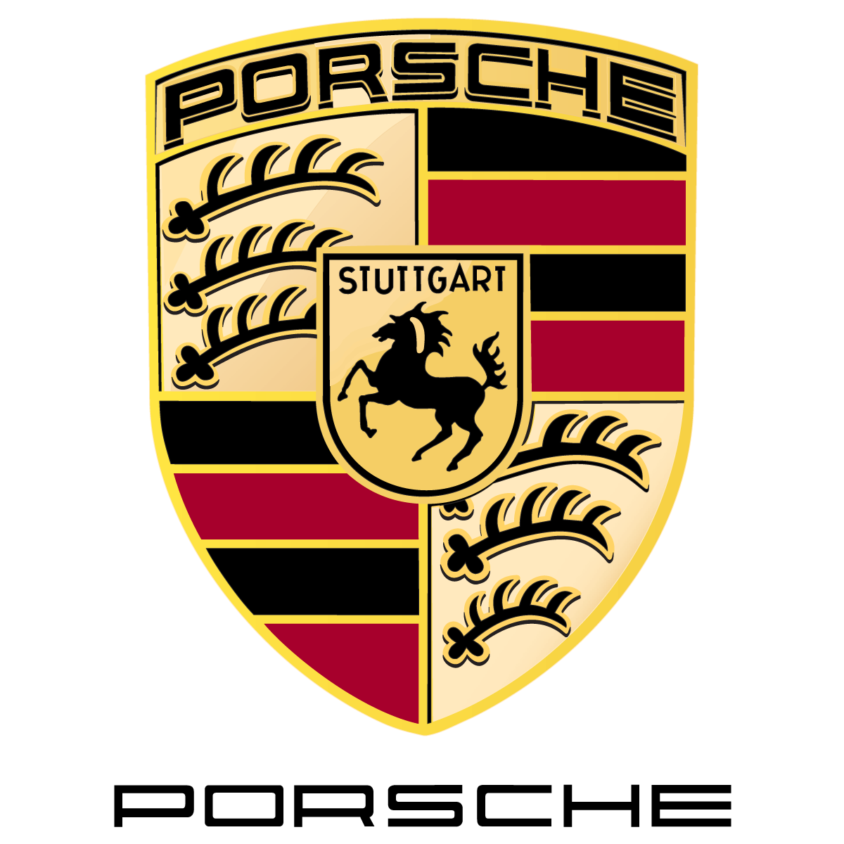 1200x1200 Porsche Logo Shield Emblem Vector Free Vector Silhouette