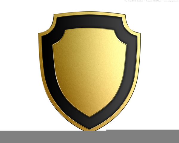 600x480 Gold Shield Vector Free Images