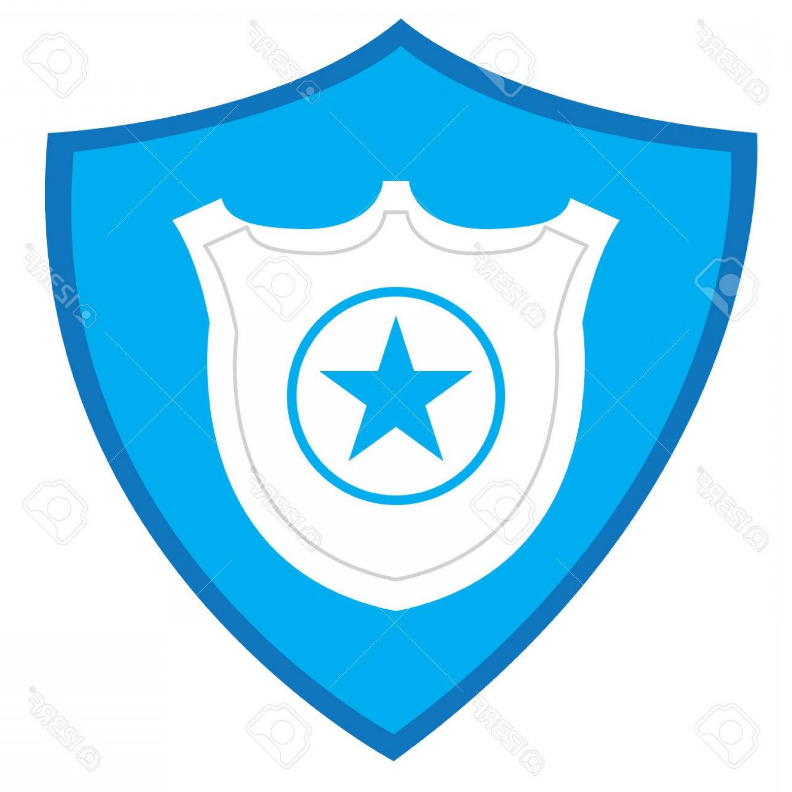 1560x1560 Photostock Vector Isolated Police Badge Silhouette On A Heraldry