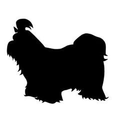 236x236 Shih Tzu Silhouettes