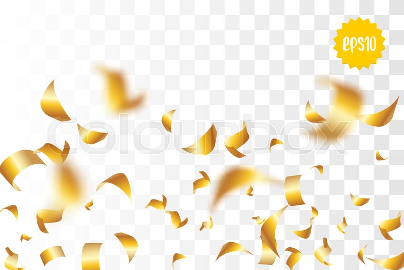 800x534 Random Falling Golden Glitter Transparent Sparkle Background