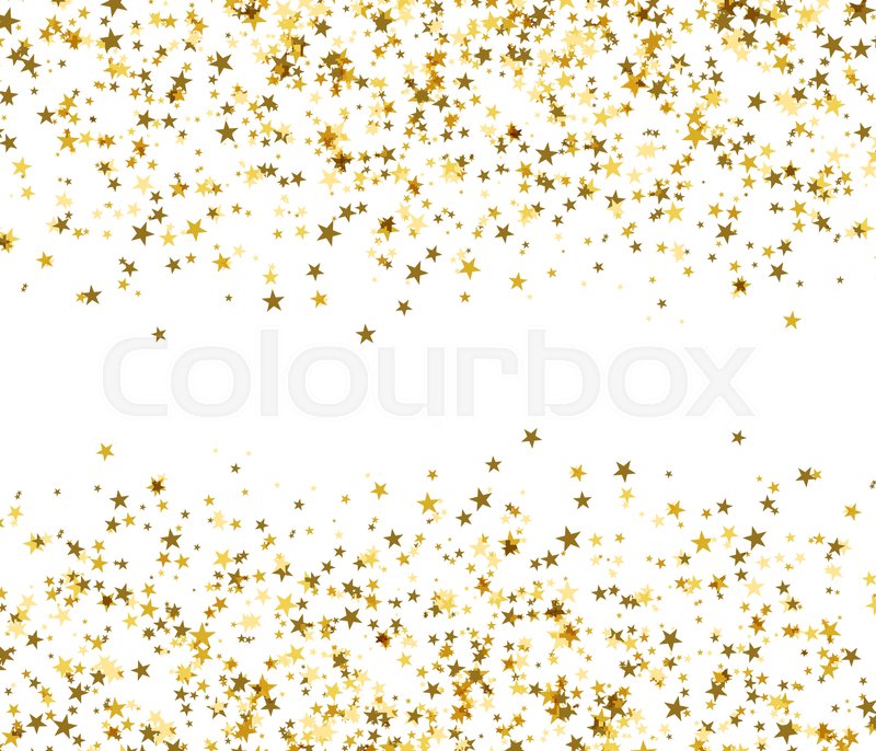 800x686 Golden Stars With Blank Space In The Center, Brilliant Shine