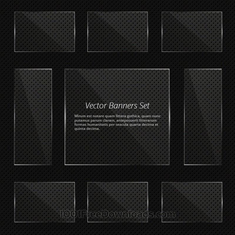 800x800 Free Vectors Glass Vector Banners With Shiny Lights Abstract