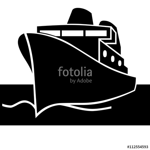 500x500 Passenger Ship. Vector Icon. Titanic Stock Image And Royalty Free