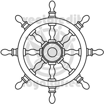 350x350 Sea Ship Wheel Tattoo Drawing Ships Wheel Vector Illustration