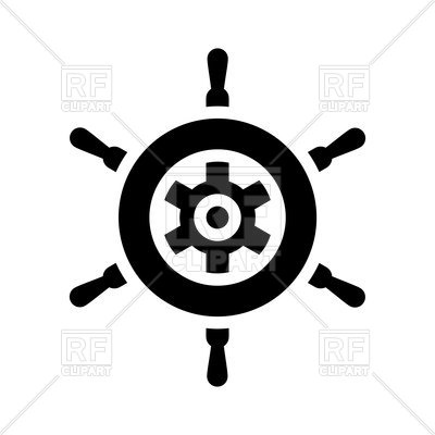 400x400 Ship Wheel Icon Vector Image Vector Artwork Of Icons And Emblems
