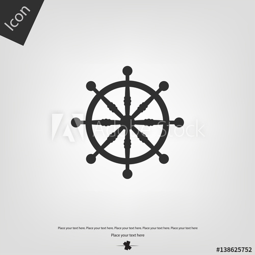 500x500 Ship Wheel Vector Icon