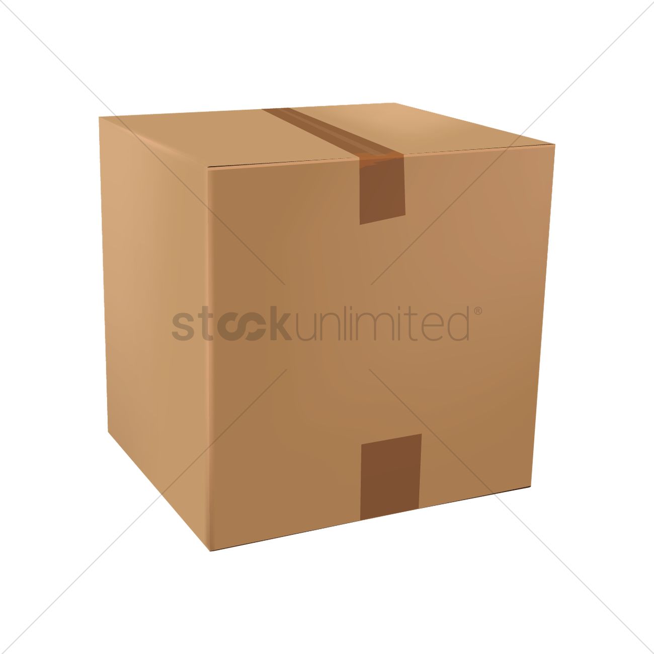 1300x1300 Cardboard Box Vector Image