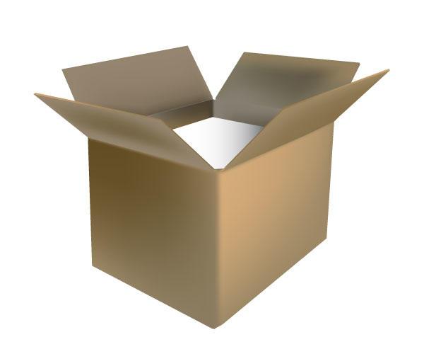 600x500 Open Cardboard Box Vector Free 123freevectors