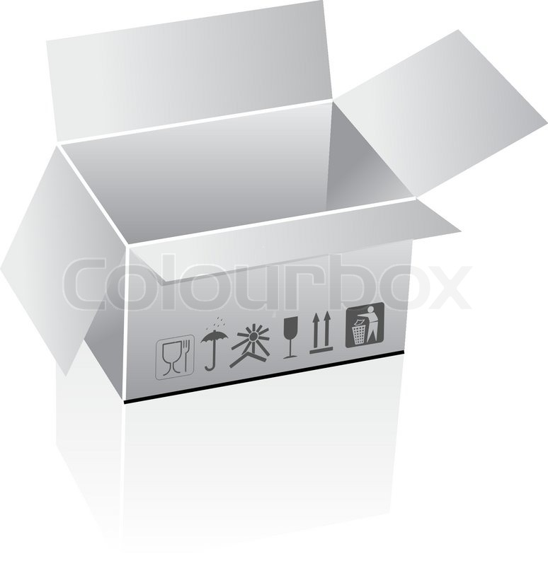 774x800 Shipping Box Vector Stock Vector Colourbox