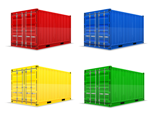500x389 Freight Container Design Vector 03 Free Download