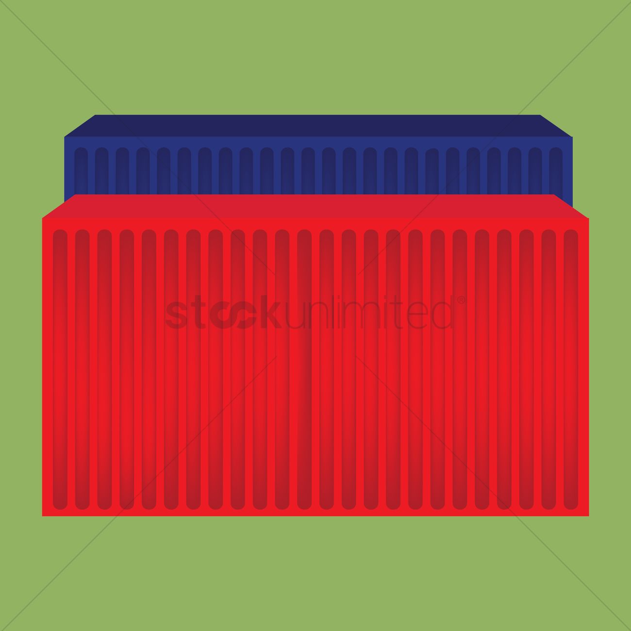 1300x1300 Shipping Container Vector Image