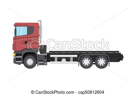 450x316 Cargo Delivery Truck With Platform For Container. Shipping And