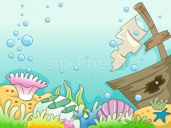 600x450 Shipwreck Vector Illustration Lenm ( 3242526) Stockfresh