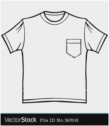 380x440 Front Pocket T Shirt Template Good Polo Tshirt Vector Art