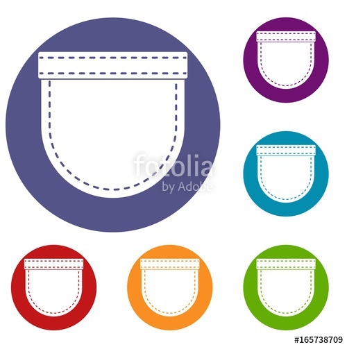 500x500 Shirt Pocket Icons Set Stock Image And Royalty Free Vector Files