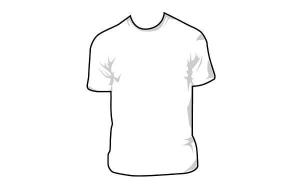 600x372 Free Short Sleeved T Shirt (T Shirt) Vector Case Material Psd