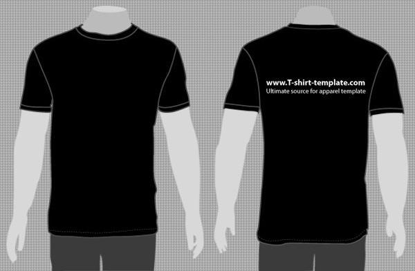 600x392 T Shirt Vector Template 123freevectors