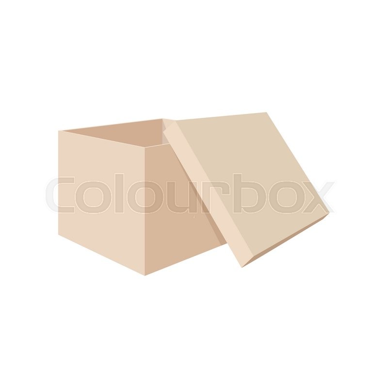 800x800 Shoe Box Cartoon Icon On A White Background Stock Vector Colourbox
