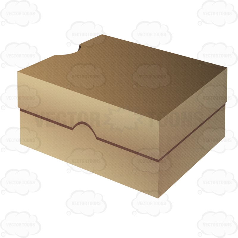 800x800 Shoebox Clipart By Vector Toons
