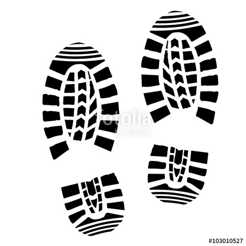 500x500 Shoe Print Silhouette Stock Image And Royalty Free Vector Files