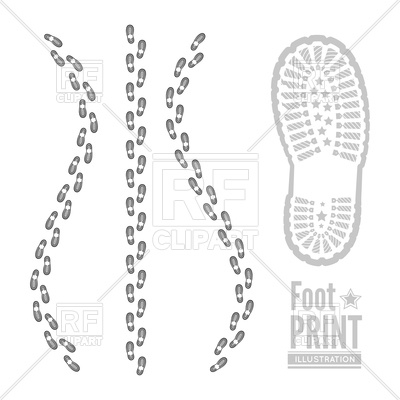 400x400 Shoe Print Background Vector Image Vector Artwork Of Design