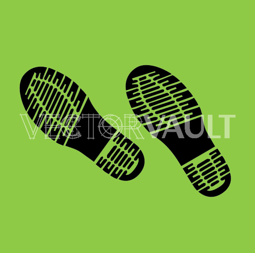 500x496 Buy Vector Boot Prints Foot Steps, Footprints Icon Logo Graphic