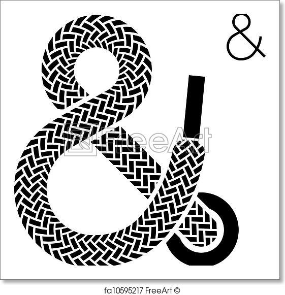 561x581 Free Art Print Of Vector Shoe Lace Ampersand Symbol Freeart