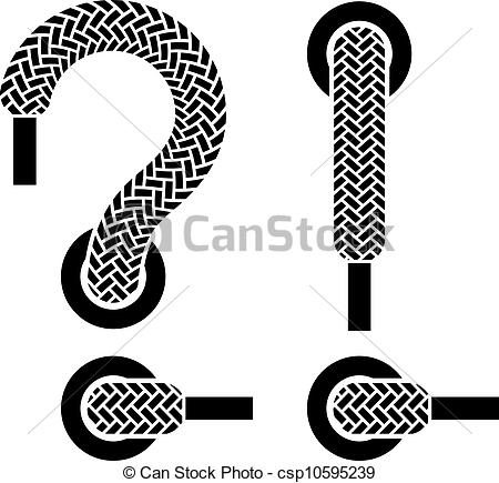450x435 Vector Shoe Lace Question Exclamation Marks.