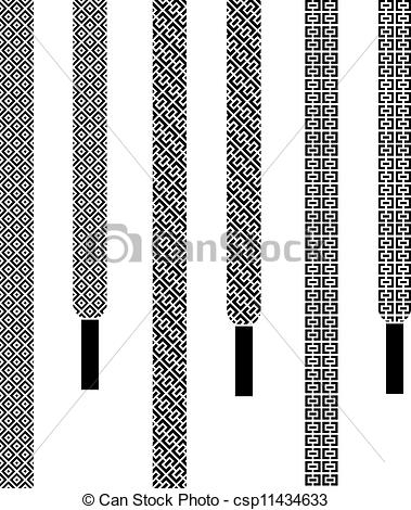 379x470 Vector Shoe Lace Seamless Symbols.
