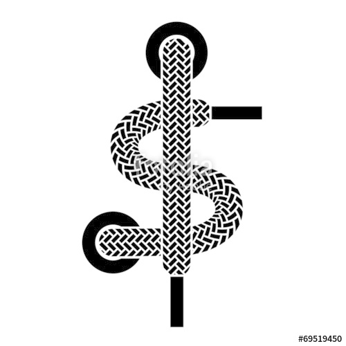 500x500 Vector Shoe Lace American Dollar Symbol Stock Image And Royalty