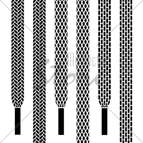 500x500 Vector Shoe Lace Seamless Symbols