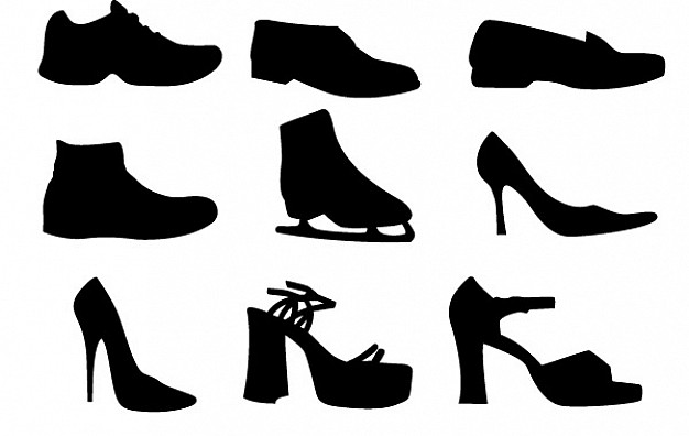 626x396 Shoe Vectors Silhouettes Vector Free Download