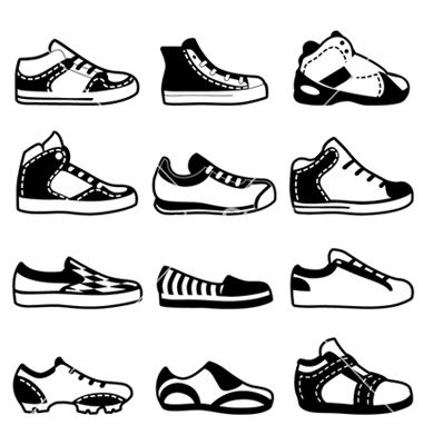 380x400 Sport Shoes Vector Seapatu Adobe Illustrator And Adobe