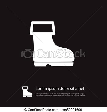 450x470 Isolated Wellies Icon. Shoes Vector Element Can Be Used For