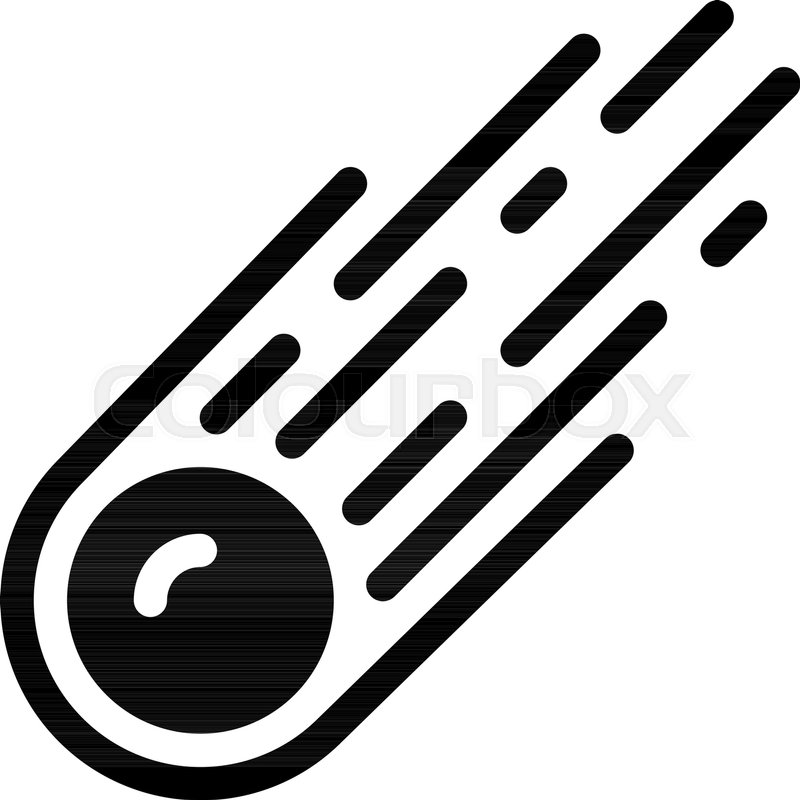 800x800 Meteorite, Shooting Star Stock Vector Colourbox