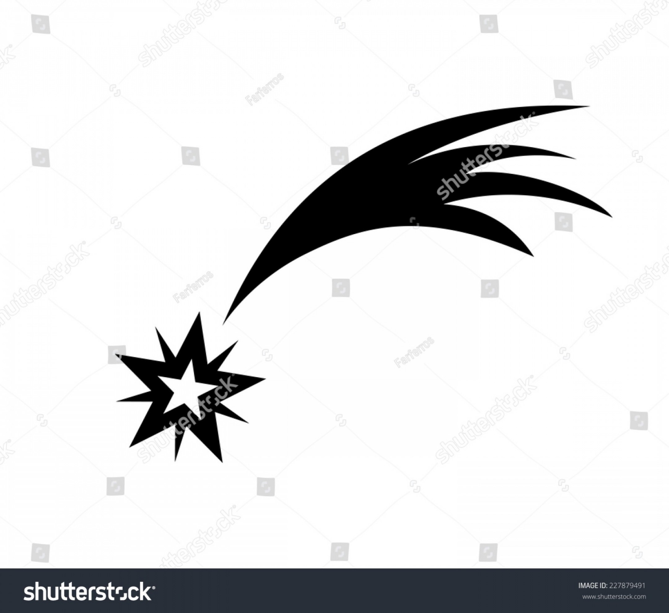 2160x1980 Vector Drawing Shooting Star On White Orangiausa