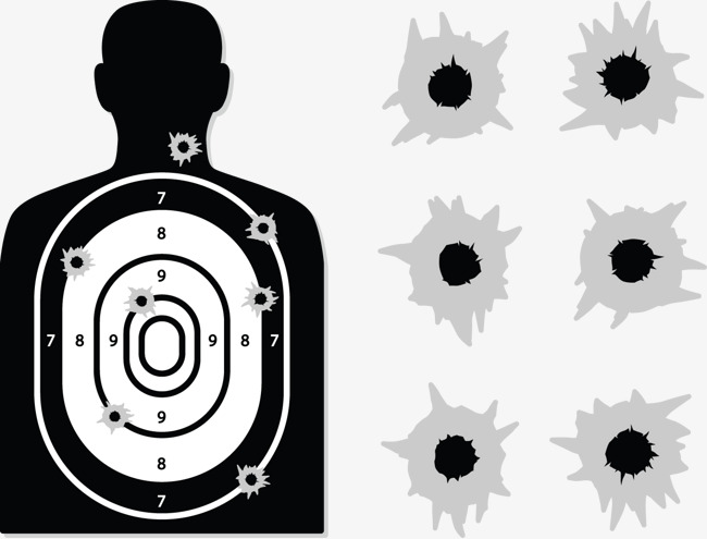 650x495 Figures Shooting Flak And Bullet Holes, Bullet Vector, Vector