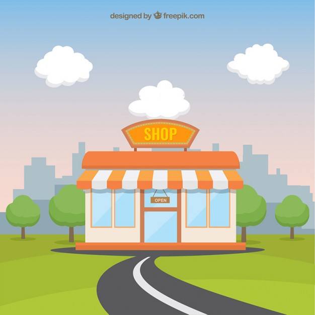 626x626 Shop Illustration Vector Free Download