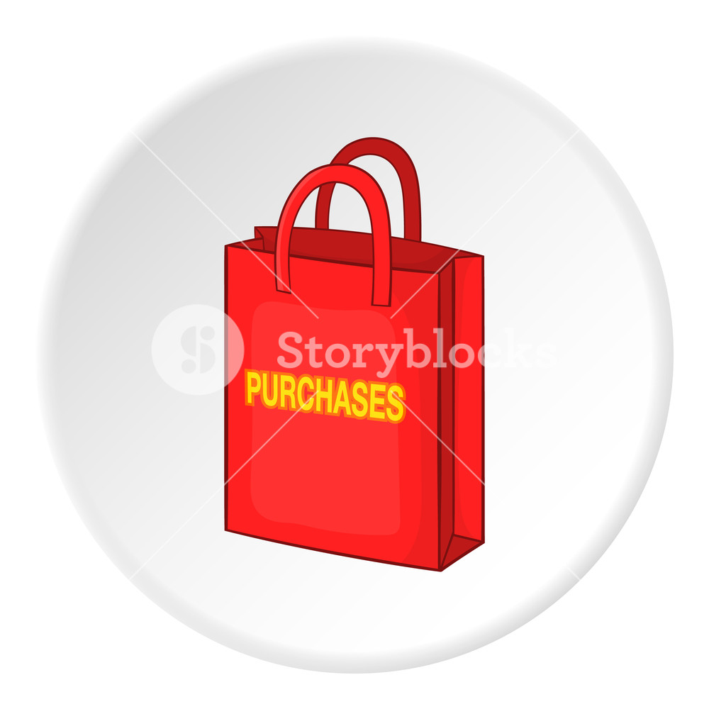 1000x1000 Shopping Bag Icon. Isometric Illustration Of Shopping Bag Vector