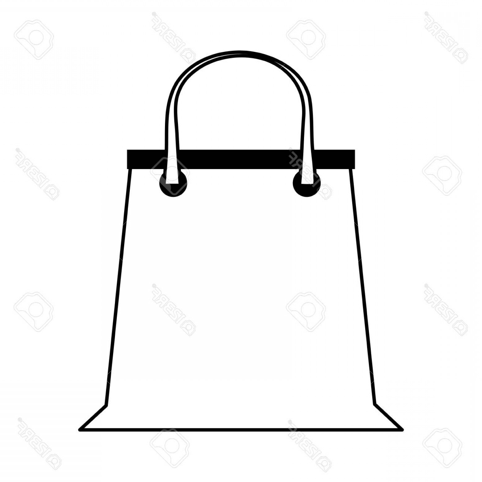 1560x1560 Photostock Vector Supermarket Shopping Bag Icon Vector