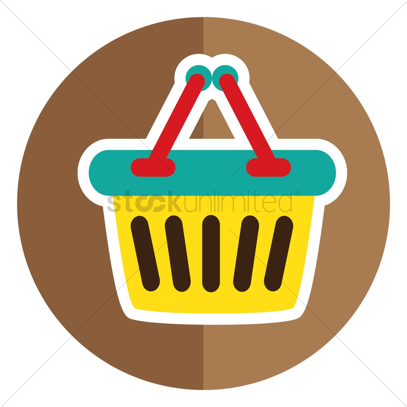 1300x1300 Shopping Basket Vector Image