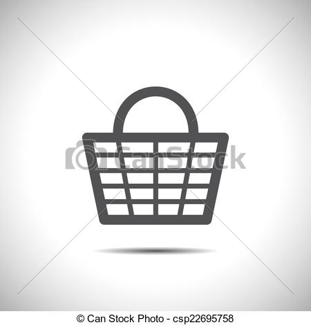 450x470 Shopping Basket Vector Icon.