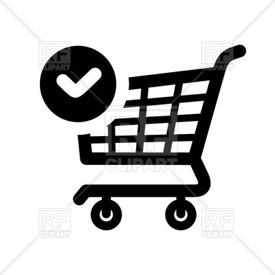 400x400 Shopping Icon. Shopping Cart. Vector Image Vector Artwork Of