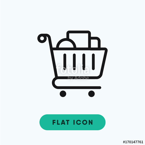 500x500 Shopping Cart Vector Icon Stock Image And Royalty Free Vector