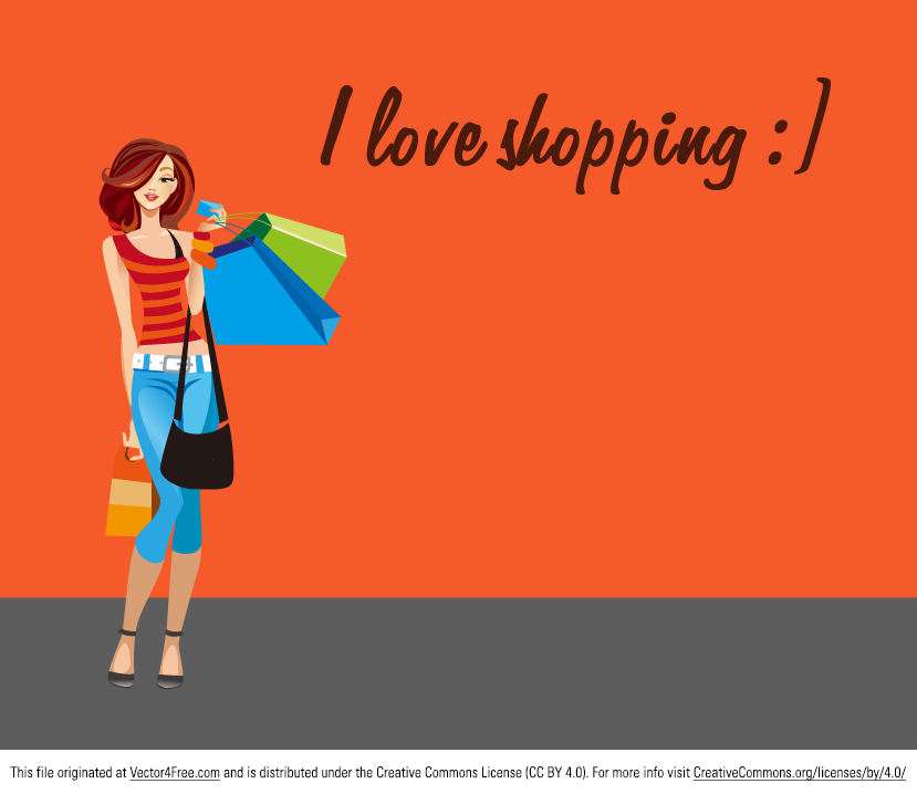 829x718 Shopping Woman