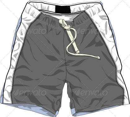 420x376 Mens Board Shorts Vector Flats Mock Ups